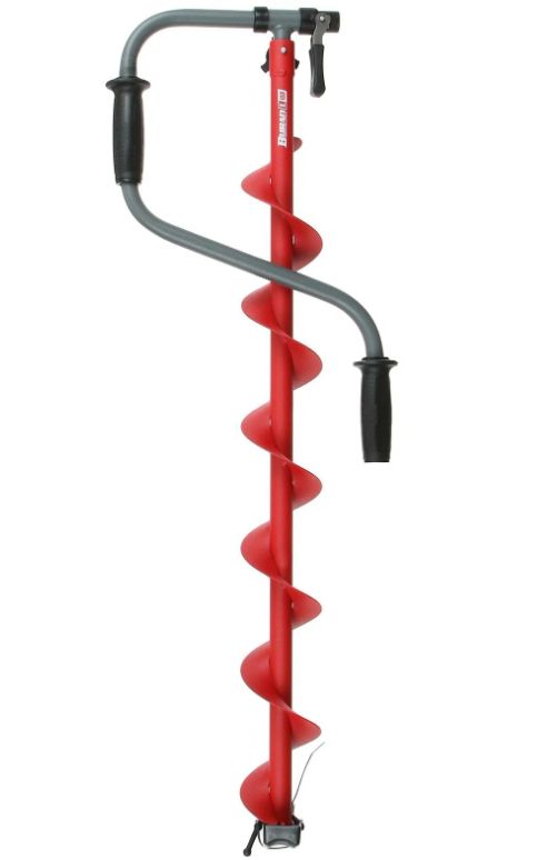 Ледобур BURAN 180R правое вращение,  цельнотянутый шнек Тонар