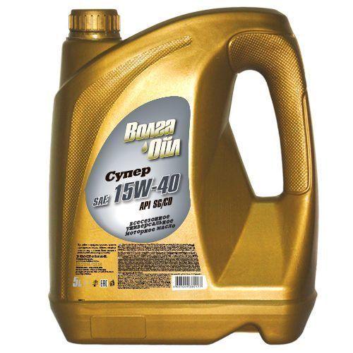 Волга-Ойл 15W40 Супер 5л полусинтетическое моторное масло