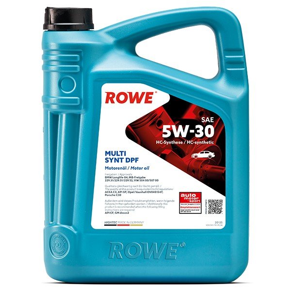 ROWE  HIGHTEC MULTI SYNT DPF SAE 5W30 4L синтетическое моторное масло