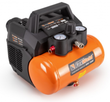 Компрессор безмасляный FoxWeld AERO 130/6F (800Вт,  130л/мин,  ресивер 6л,  8бар,  16, 5кг) (9756)
