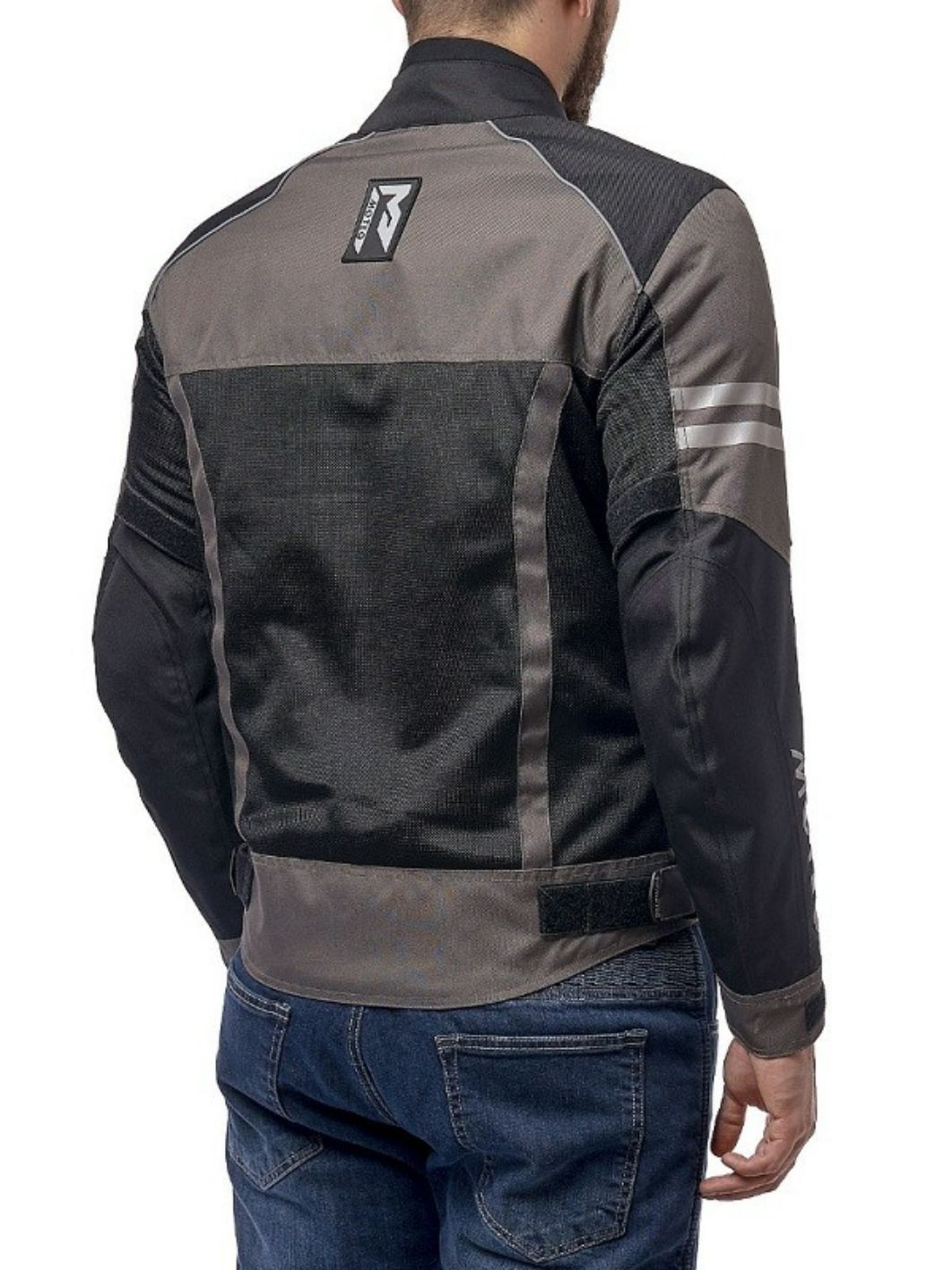 Куртка текстильная MOTEQ AIRFLOW черно-серая 3XL 