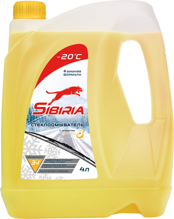 Очиститель стекла SIBIRIA -20*С 4л. аромат NEW в ассортименте