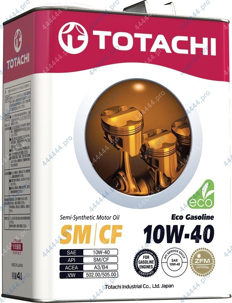 TOTACHI 10w40 Eco Gasoline SN/CF 4л полусинтетическое моторное масло