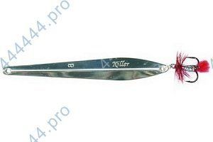Блесна вертикальная ECOPRO Killer,  100мм,  15г,  S/G с мухой