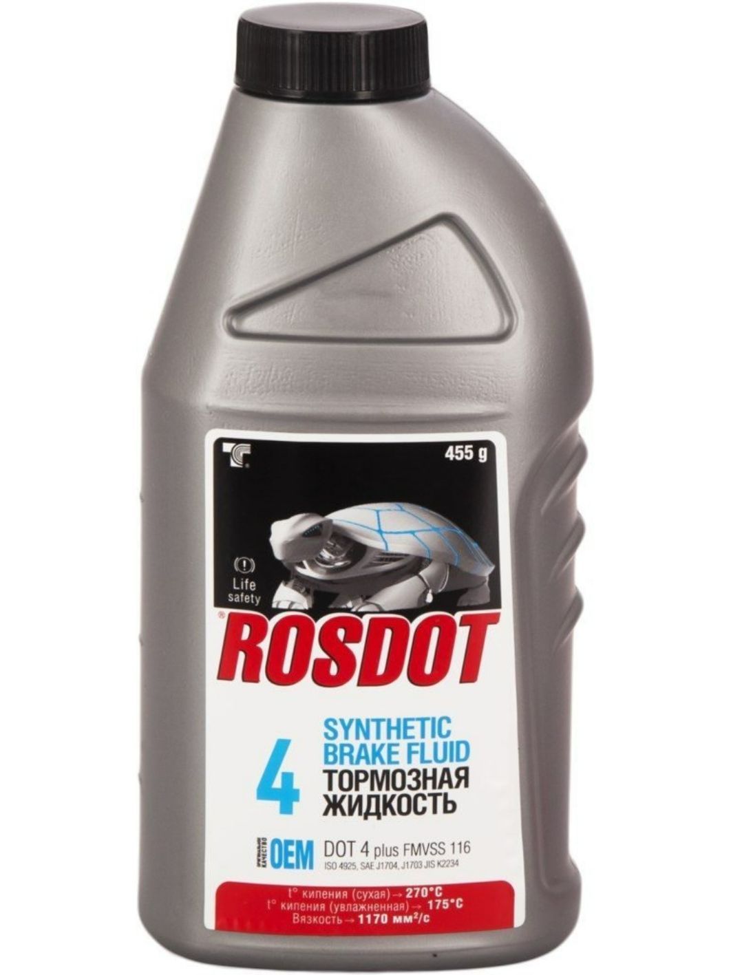 Тормозная жидкость ROSDOT ДОТ-4 455гр
