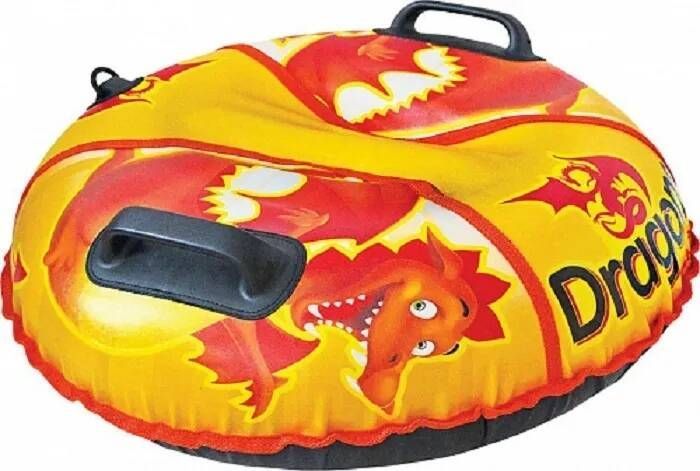 Ватрушка Комфорт Dragons желтый 105см.