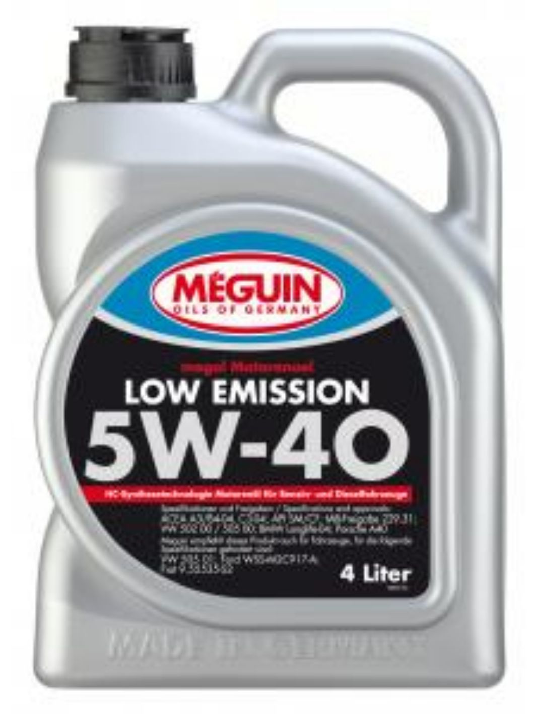 MEGUIN LOW EMISSION 5W40 4л синтетическое моторное масло
