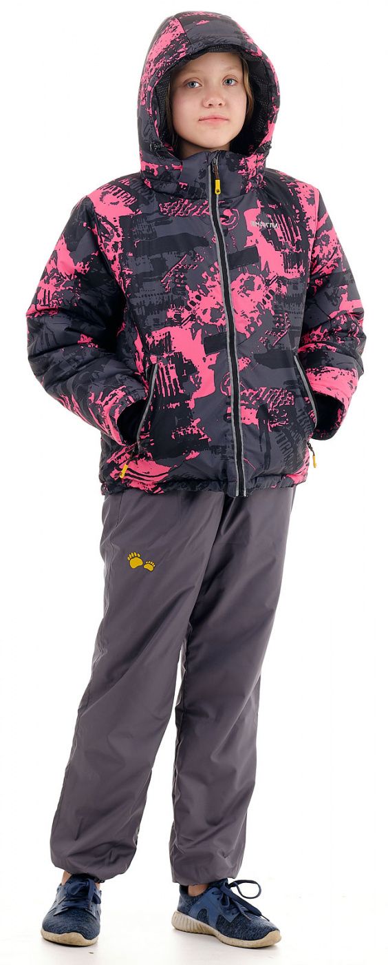 Куртка детская "Мегаполис" (таслан добби,  фуксия) Маугли (9-11лет рост 140-146) м
