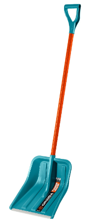 Лопата для снега (435*400мм) с черенком (1425мм) GRINDA FIBER-400 (39941)