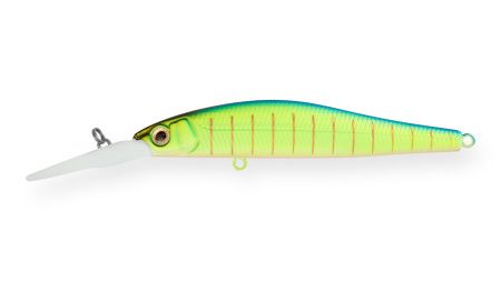 Воблер Минноу Strike Pro Jumper DR 110SP,  110 мм,  18 гр,  Загл. 1, 5м.-4, 0м.,  Нейтральный,  цвет: 597S Blue Mat Tiger,  (EG-192CL-SP#597S)