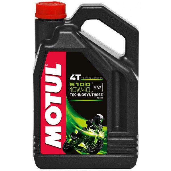 MOTUL 5100 10W40 4T 4L полусинтетическое моторное масло для мотоциклов 101388/104068 /Мотоотдел/