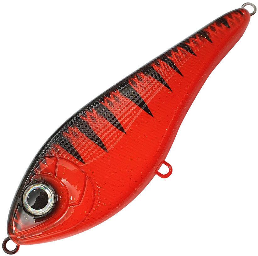 Воблер Джеркбейт Strike Pro Buster Jerk II Shallow Runner,  120 мм,  37 гр,  Загл. 0, 3м.-2, 0м.,  Медленно всплывающий,  цвет: C771 Red Devil,  (EG-049#C771)