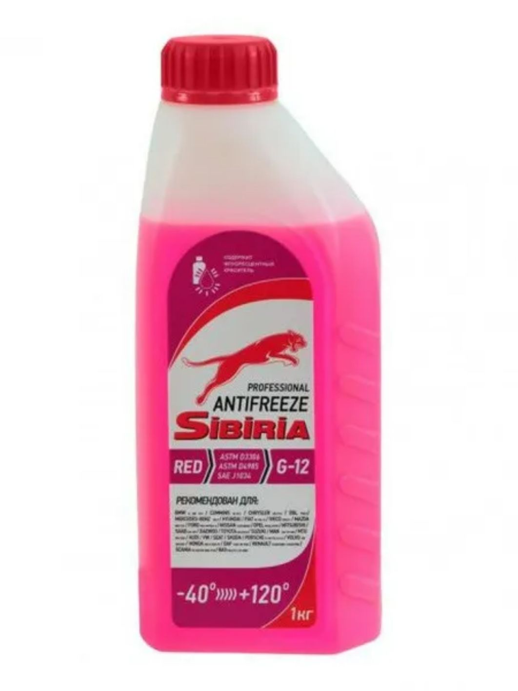 Антифриз SIBIRIA -40 G-12 1кг красный