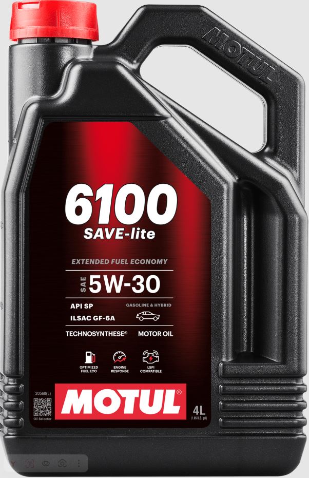 MOTUL 6100 Save-Lite 5w30 4L масло моторное 107957/113436
