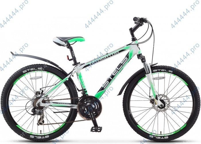 Велосипед колёса 26" горный STELS Navigator 620 V, 21 скорость, рама сталь 19" (черный/красный/синий)