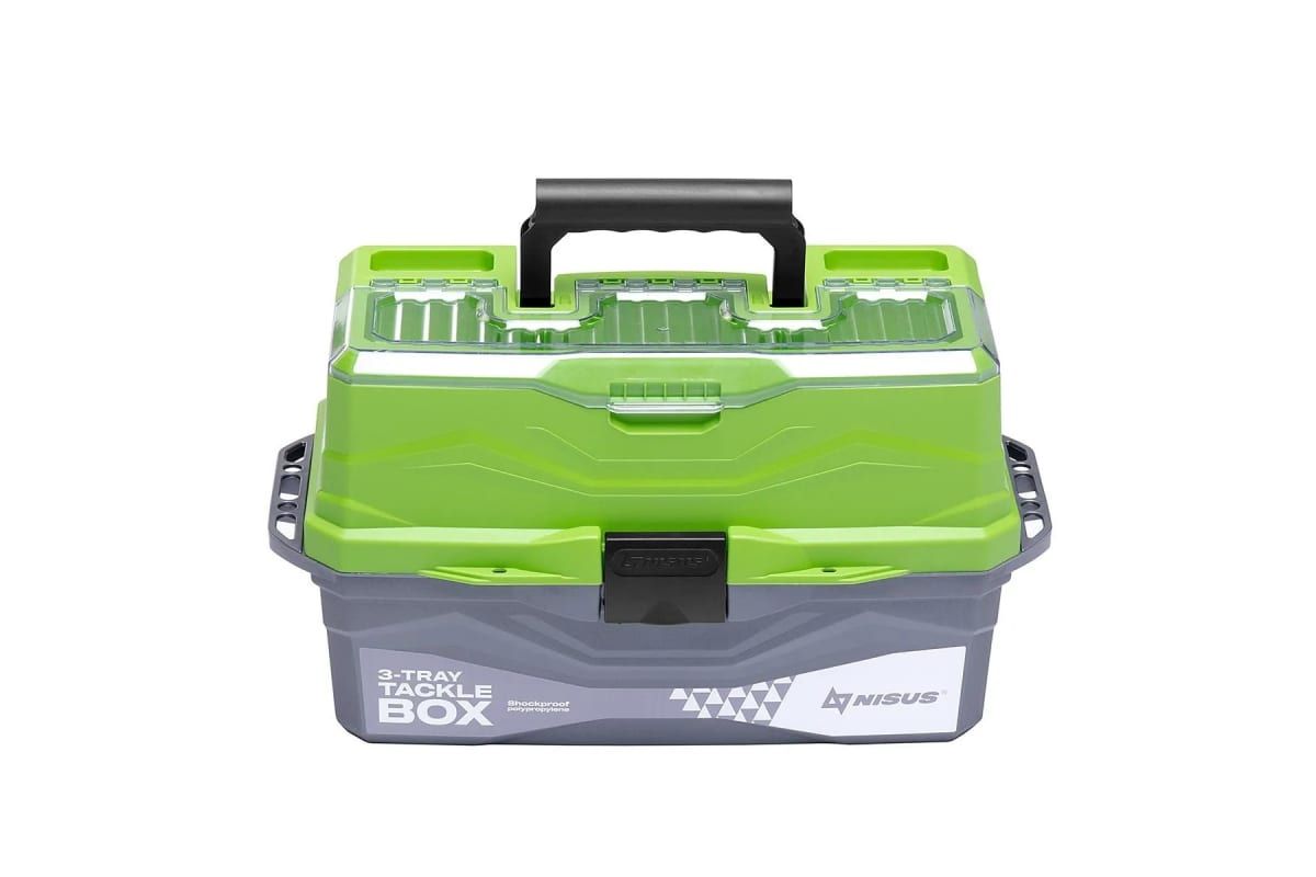 Ящик для снастей Tackle Box трехполочный NISUS зеленый