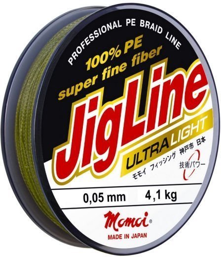 Шнур JigLine Ultra PE  0,27 мм, 22,0 кг, 100 м хаки