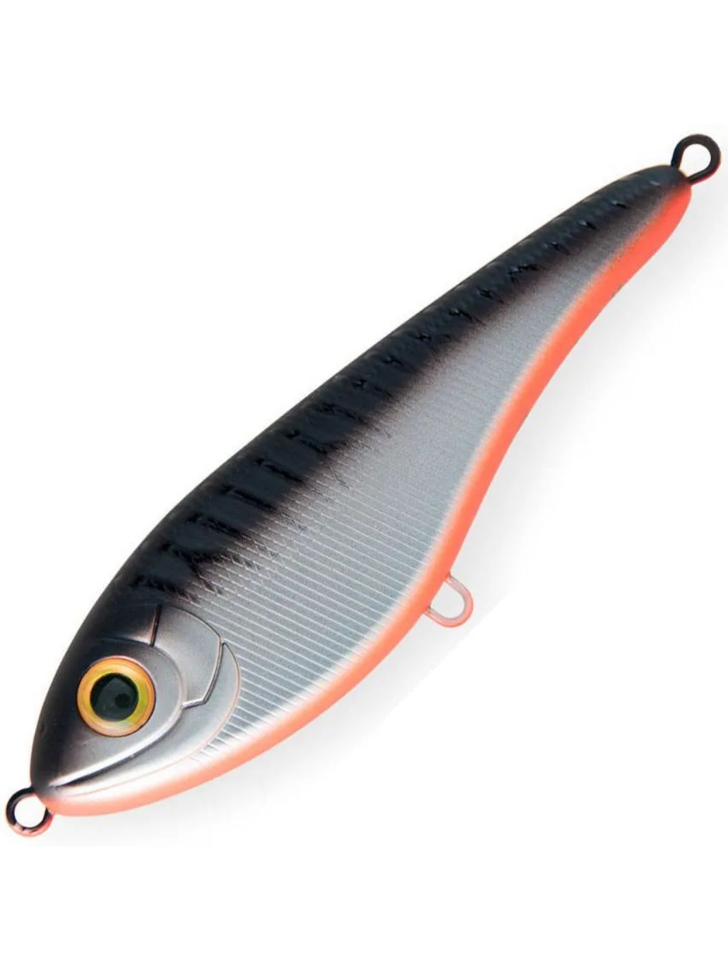 Воблер Джеркбейт Strike Pro Buster Jerk II Shallow Runner,  120 мм,  37 гр,  Загл. 0, 3м.-2, 0м.,  Медленно всплывающий,  цвет: CA06ES Grey Shadow,  (EG-049#CA06ES)