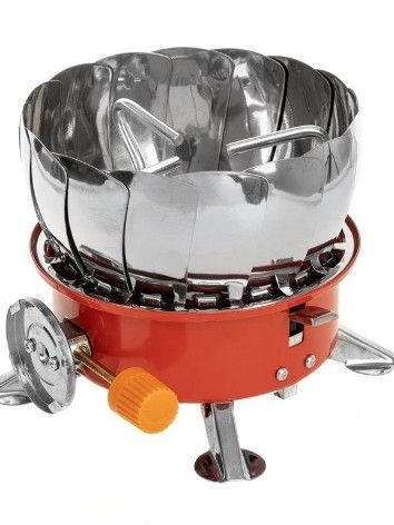 Плита газовая мини в чехле с ветрозащитой (HS-PM-166) Helios