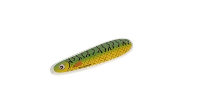 Блесна колеблющаяся VK X-ON Spoon 102 10cm glow lusikkauistin