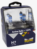 Автолампа галогеновая Н7 12V-55 МАЯК +150% Active Rally (72720AR+150) (2шт.к-т.)