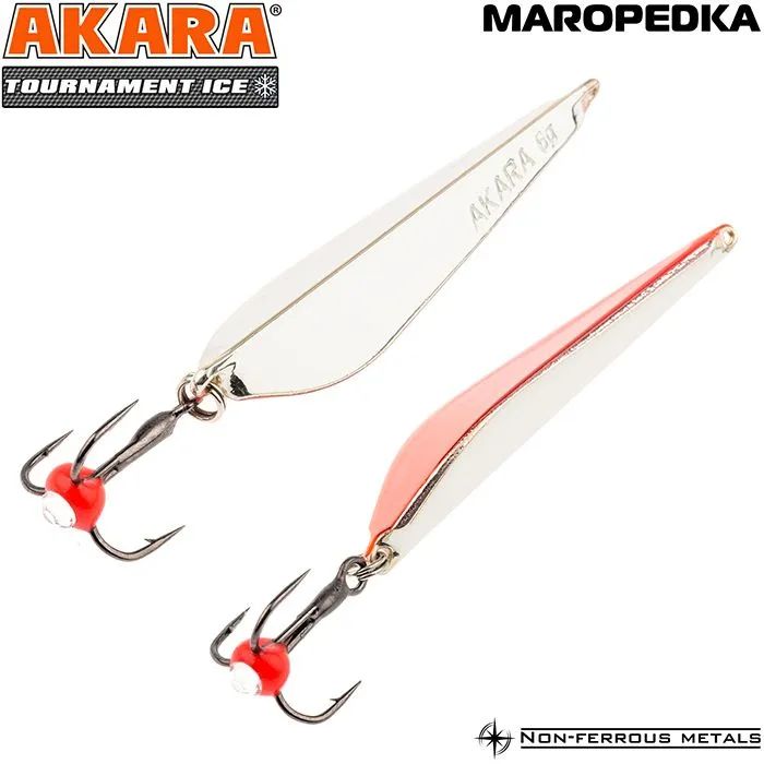 Блесна зимняя Akara Maropedka Tournament Ice 100 18 гр. Sil/Cu