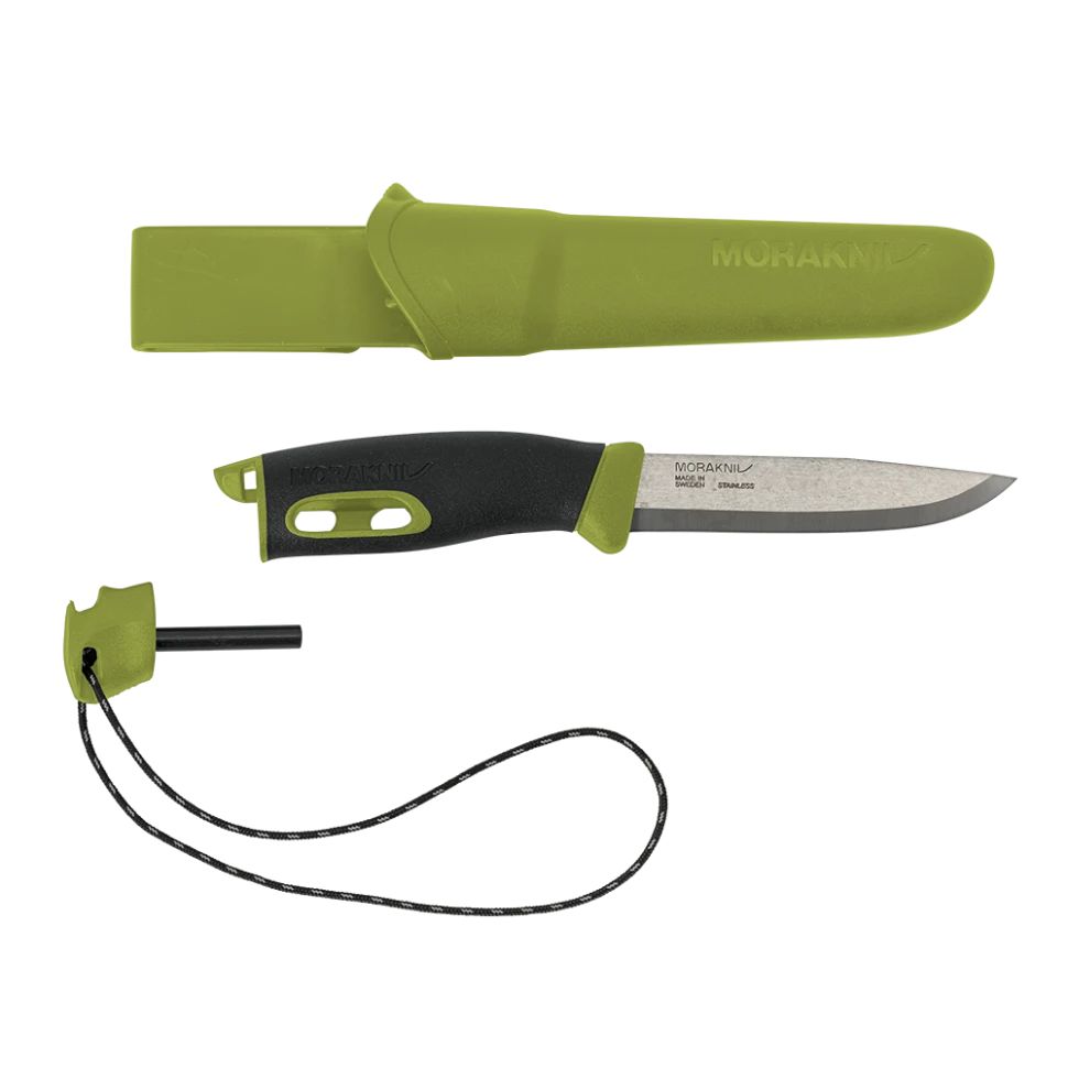 Нож Morakniv Companion Spark Green (с огнивом)