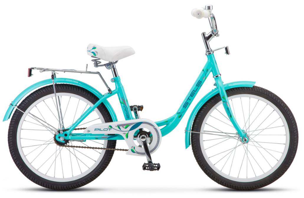 Велосипед колёса 20" подростковый STELS Pilot 200 Lady, 1 скорость, рама сталь 12" (мятный)