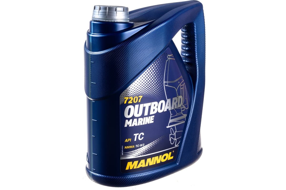 MANNOL Outboard Marine 2T  2-х тактное полусинтетическое масло для лодочных моторов 4L 1428/7207