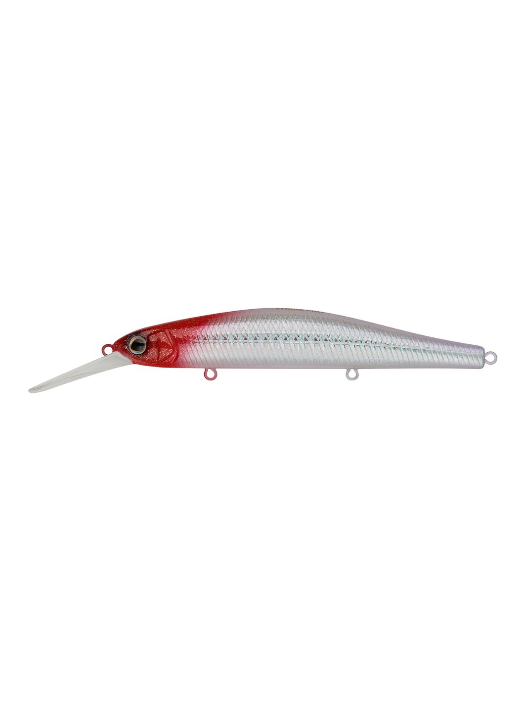 Воблер Минноу Strike Pro Inquisitor MDR 110SP,  110 мм,  17, 3 гр,  Загл. 1, 0м.-2, 5м.,  Нейтральный,  цвет: 022PPP-713 Redhead Silver,  (EG-193BXL-SP#022PPP-713)