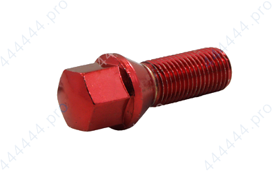 Болт диска колеса 12*1.25 28 S17 конус красный хром MATRIX (C17B28) 172110 RD