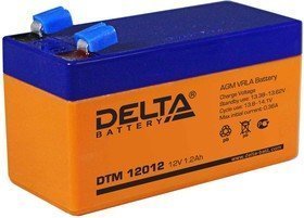 мото 12/1.2А DELTA DTM12012 AGM  Аккумулятор зал/зар.