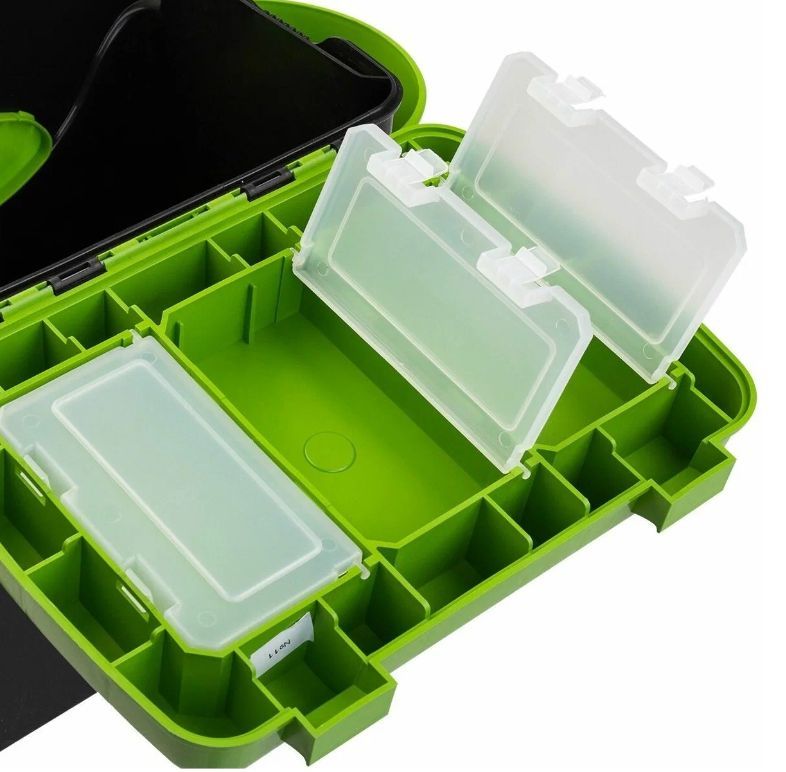 Ящик зимний "FishBox" односекционный (10л) зеленый Helios