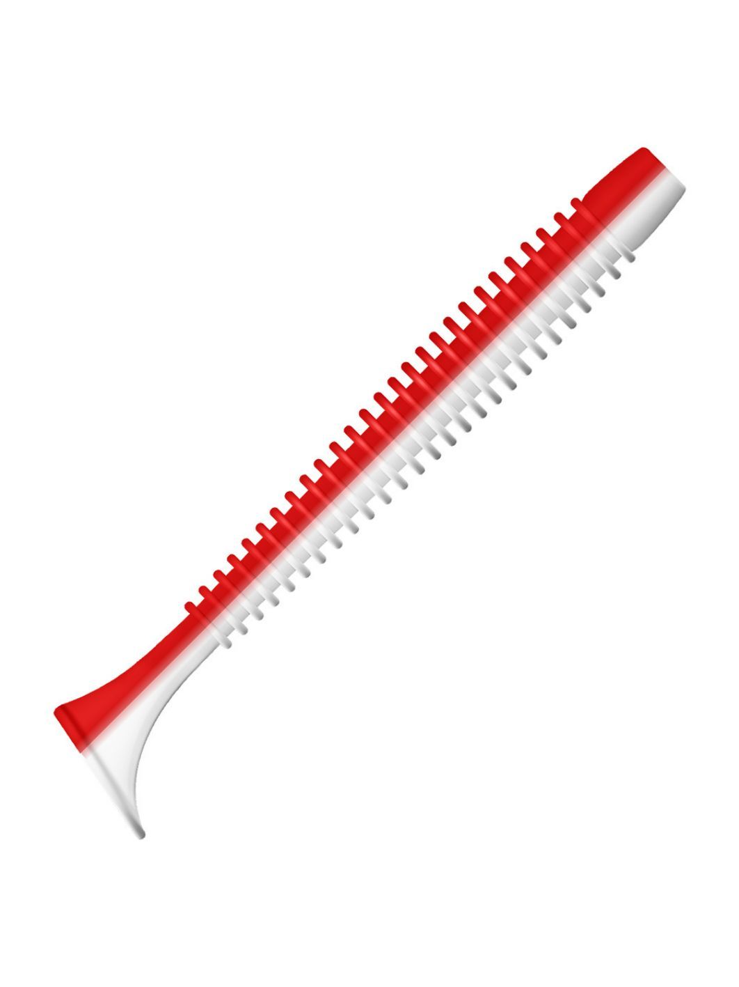 Приманка ZUB-SWING 140мм(5, 5")-5шт,  (цвет 039) красный верх-белый низ