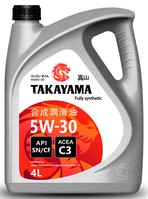 TAKAYAMA PL 5W30 АPI SN/CF C3 4L синтетическое моторное масло