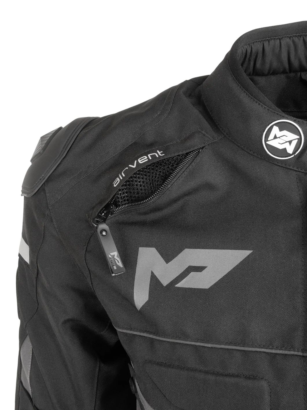 Куртка текстильная MOTEQ GRAY черно-серая 2XL