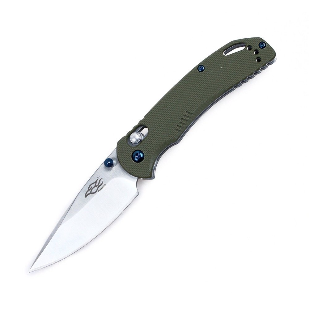 Нож складной "Firebird by Ganzo" с клипсой,  дл.клинка 77 мм,  сталь 440С,  цв. зелёный