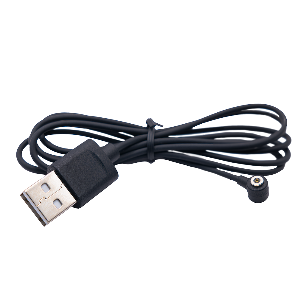 Кабель зарядный USB на магнитный разъем d4мм,  Pogo Pin,  2A
