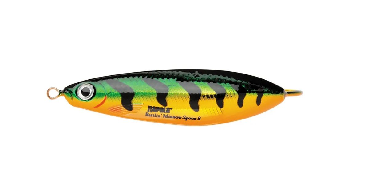 Блесна незацепляйка Rapala Minnow Rattlin Spoon 08 /FLP