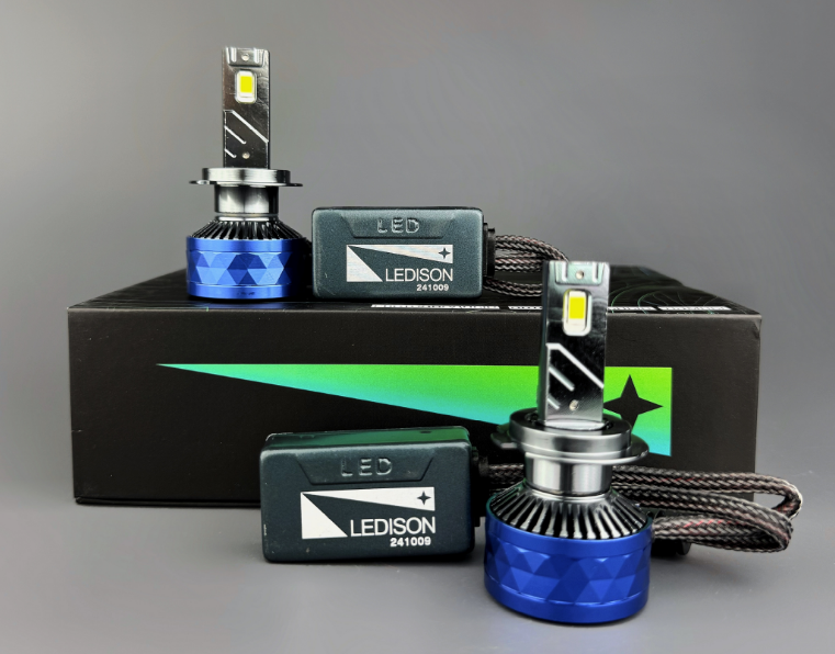 Светодиодная лампа H7 Ledison Compact (№10) (12-24V,  120w,  12000Lm,  5000K,  Canbus) (2шт.к-т)