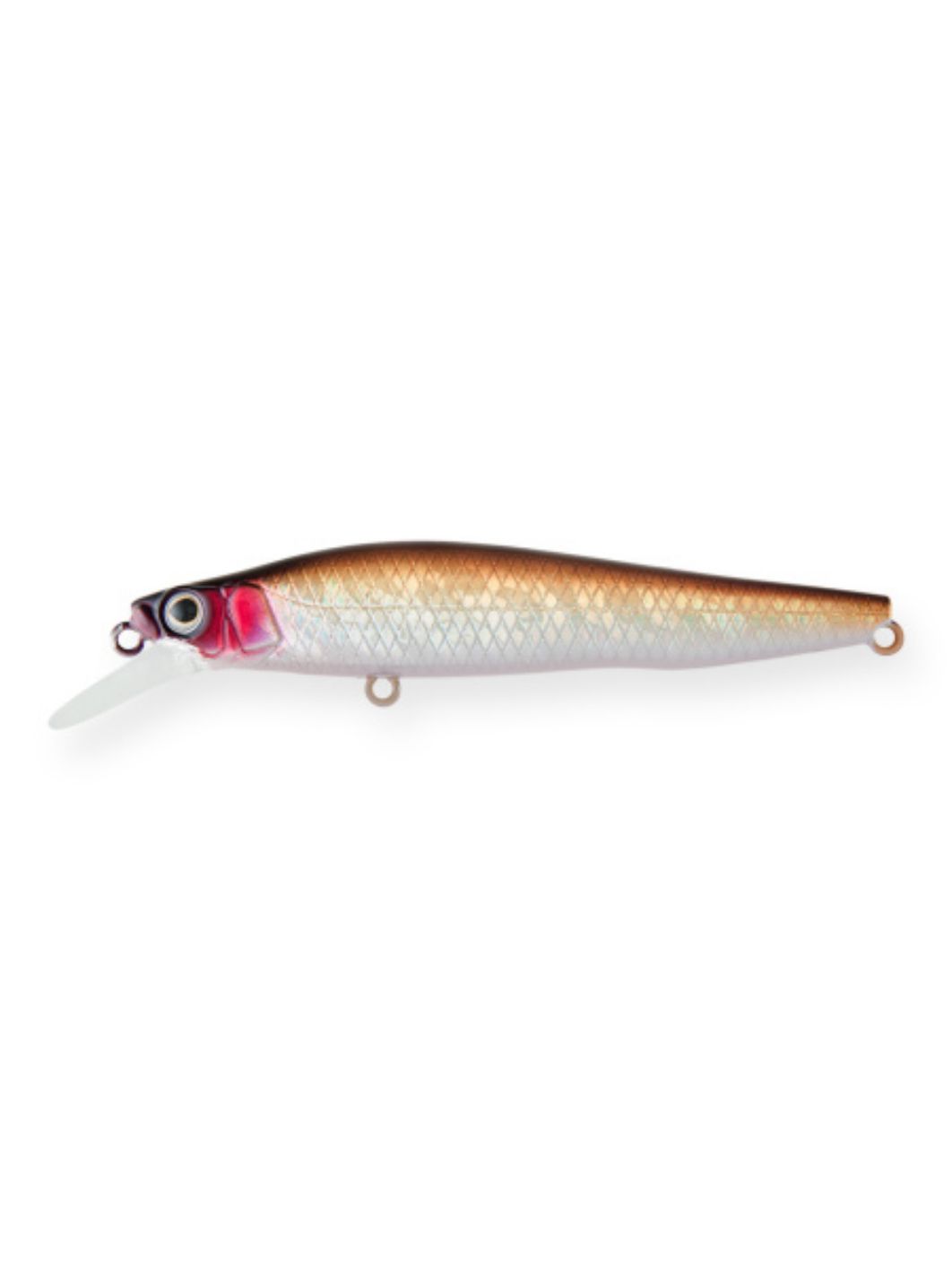 Воблер Минноу Strike Pro IB Minnow JET 95,  95 мм,  13 гр,  Загл. 0, 5м.-1, 2м.,  Тонущий,  цвет: 864PPV Brown Redhead,  (JS-276#864PPV)