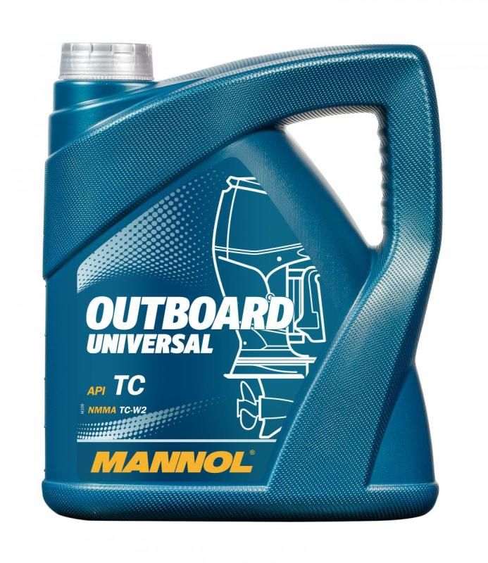 MANNOL Outboard Universal  2T  2-х тактное минеральное масло для лодочных моторов 4L 1429/7208