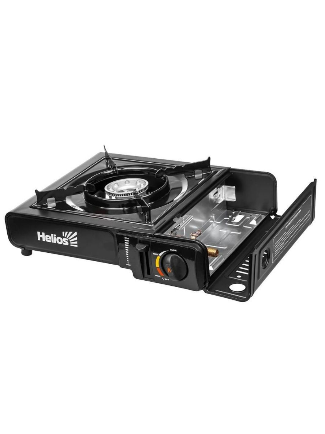 Плита газовая портативная в кейсе с переходником (HS-BDZ-155-B) Helios