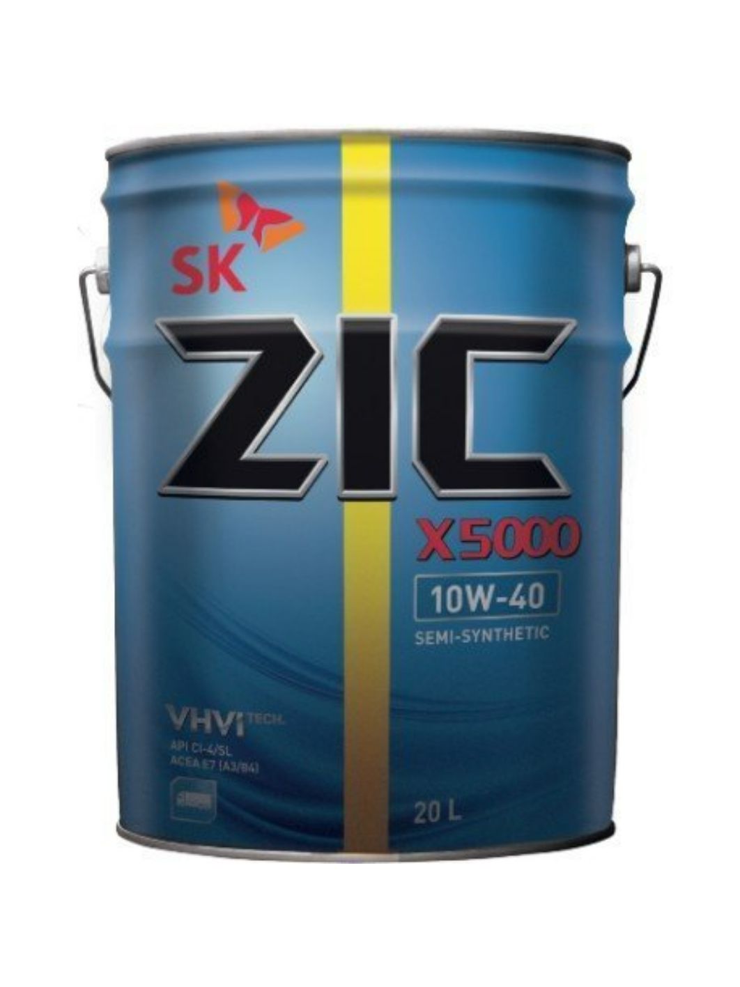 ZIC X5000 10w40 20L полусинтетическое моторное масло