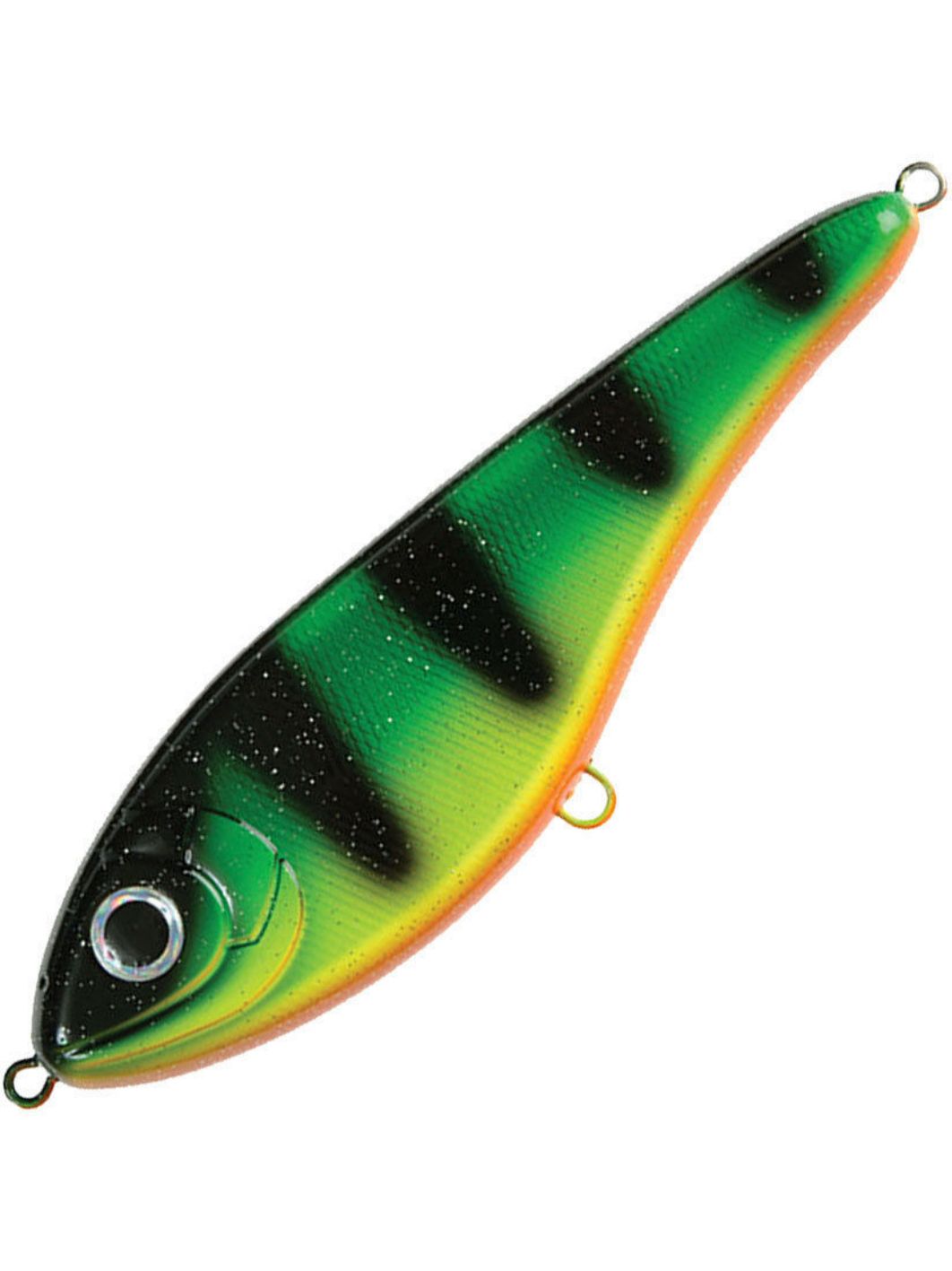 Воблер Джеркбейт Strike Pro Buster Jerk Sinking,  150 мм,  75 гр,  Загл. 0, 5м.-4, 0м.,  Тонущий,  цвет: C029F Fire Tiger,  (EG-048#C029F)