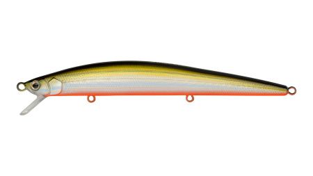 Воблер Минноу Strike Pro Slingshot Minnow 120F,  120 мм,  12, 6 гр,  Загл. 0, 5м.-1, 5м.,  Плавающий,  цвет: 612T Natural Shad Silver,  (EG-145F#612T)
