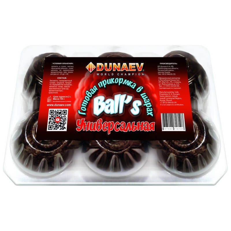 Прикормка "DUNAEV BALLS" 0, 75кг Универсальная  