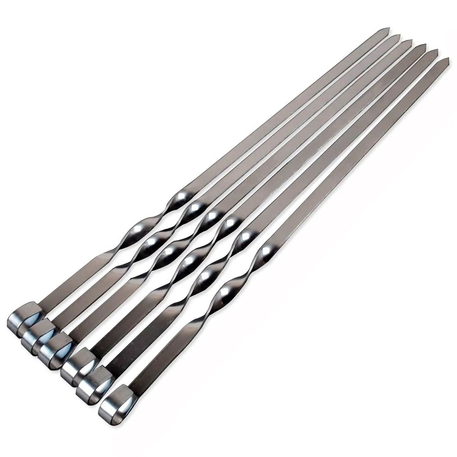 Набор плоских шампуров Лайт 6 шт в блистере 60х1 см Helios