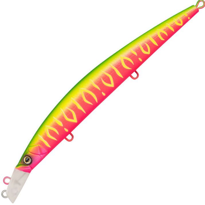 Воблер Минноу Strike Pro Top Water Minnow 130,  130 мм,  15 гр,  Загл. 0, 1м.-0, 7м.,  Плавающий,  цвет: GC01S Mat Tiger,  (JL-158F#GC01S)