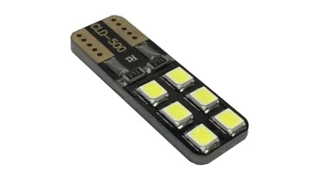 Светодиод 24V W5W (T10) белый 12SMD canbus YADA (907092) (1шт.)